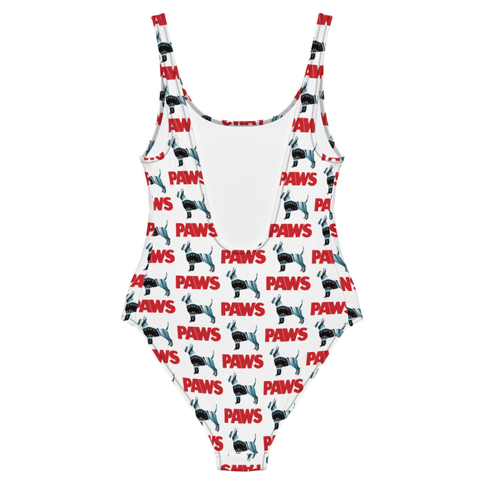 "PAWS" One-Piece Swimsuit