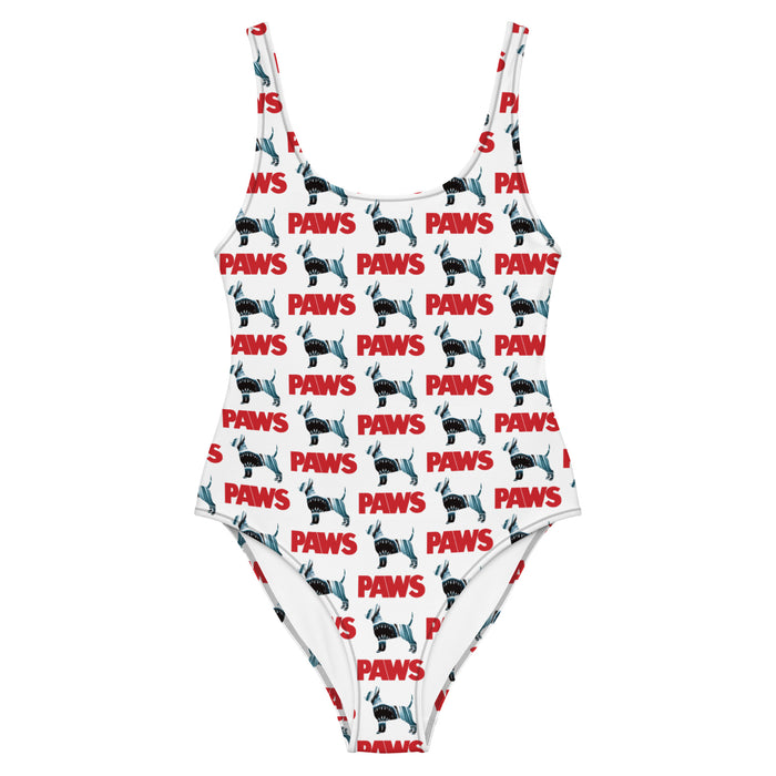 "PAWS" One-Piece Swimsuit