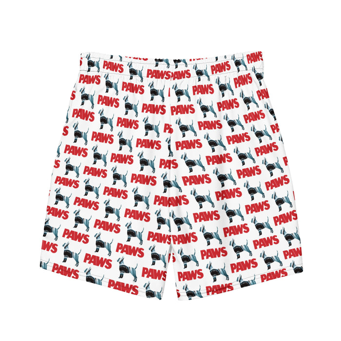 "PAWS" Swim Trunks