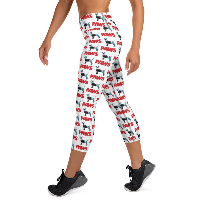 "PAWS" Capri Leggings