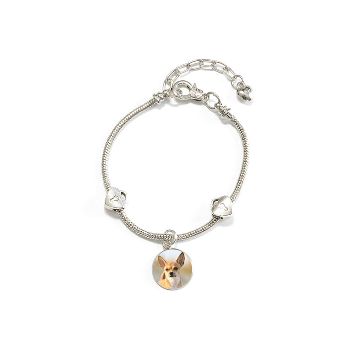 Charm Bracelet with Your Dog's Photo