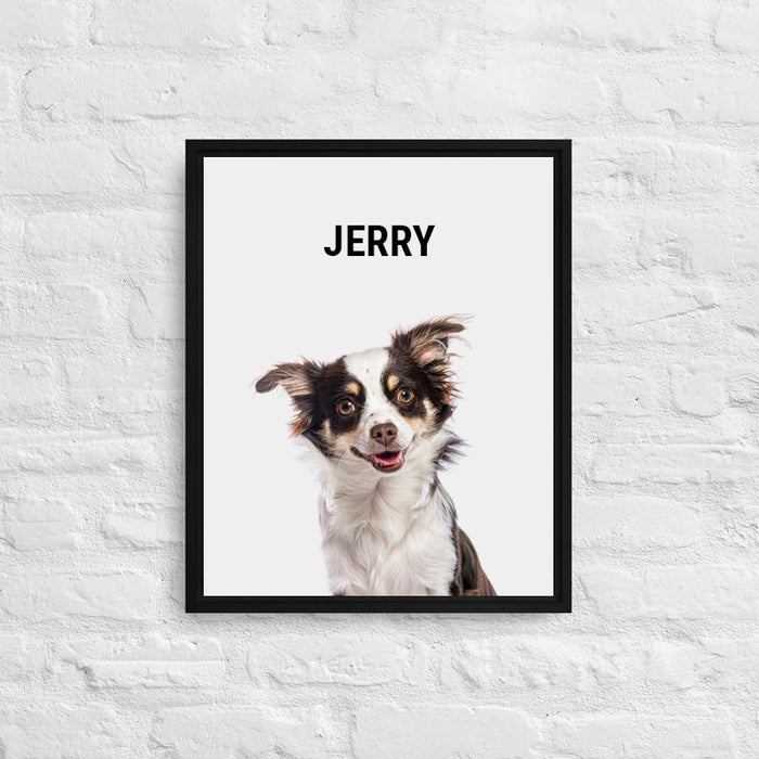 Personalized Chihuahua Framed Canvas Print